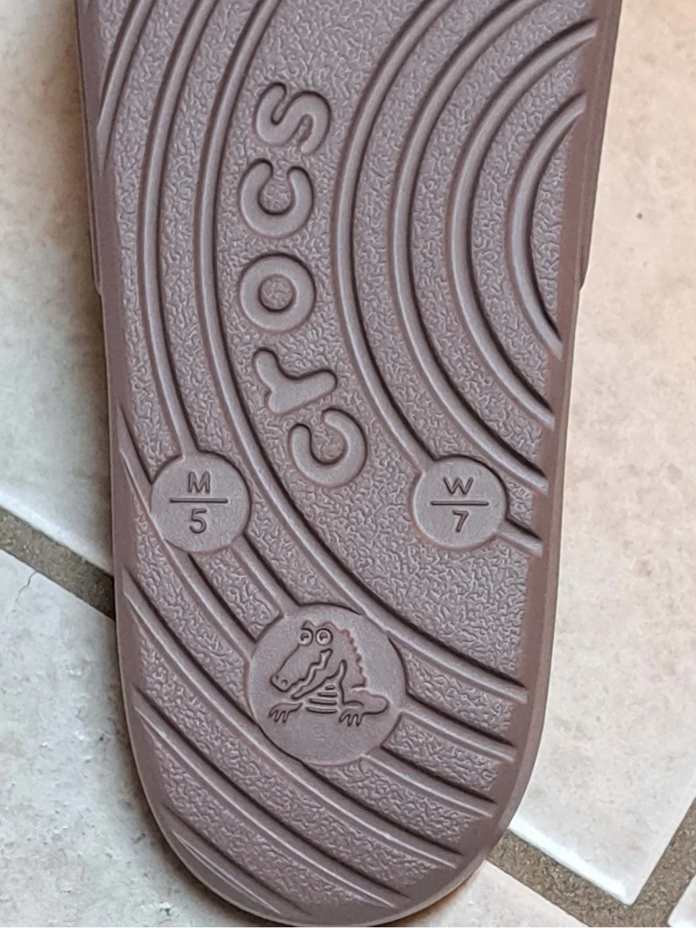 CROCS Brown Slide Sandals